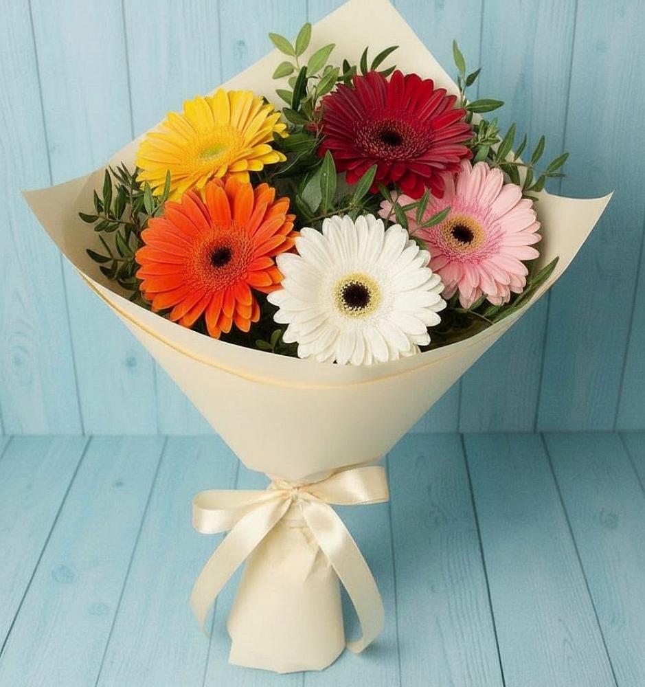 Букет цветов из: Герберы в Евсеево