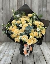 Букет цветов из:  Розы и Лизиантусы в Евсеево