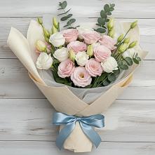 Букет цветов из:  Лизиантусы в Евсеево