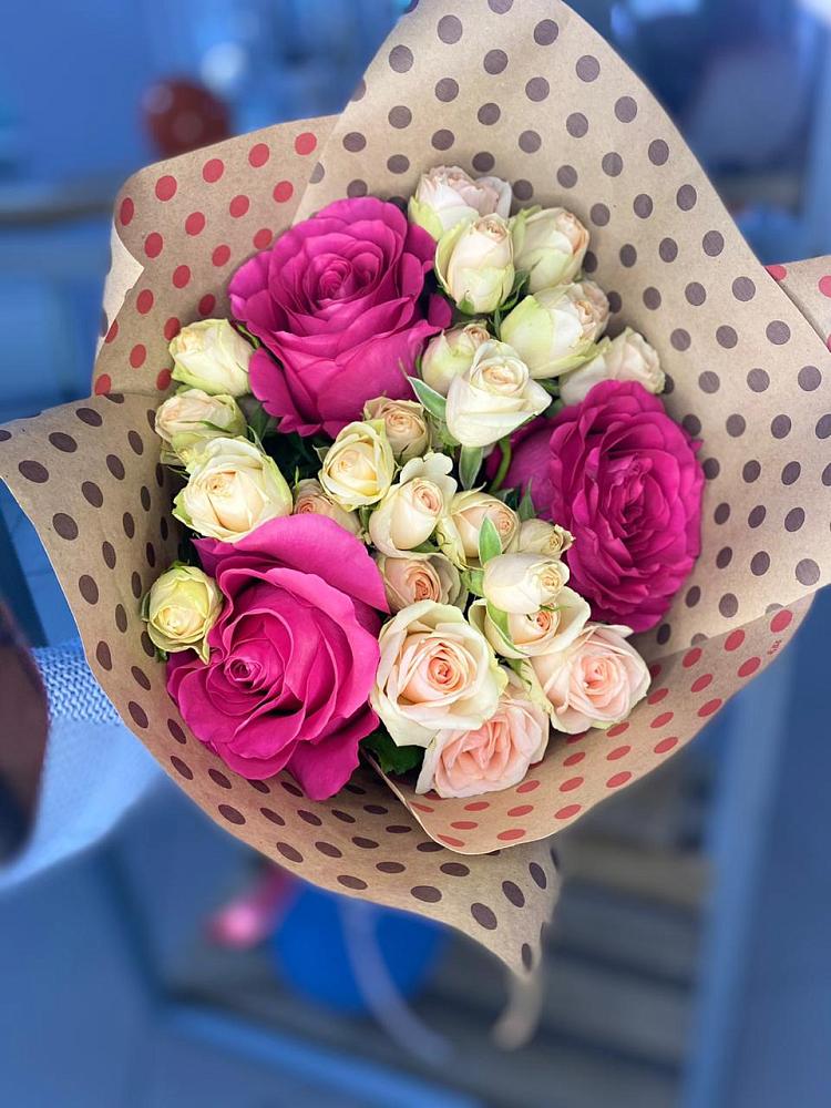 Букет цветов из: Розы в Евсеево