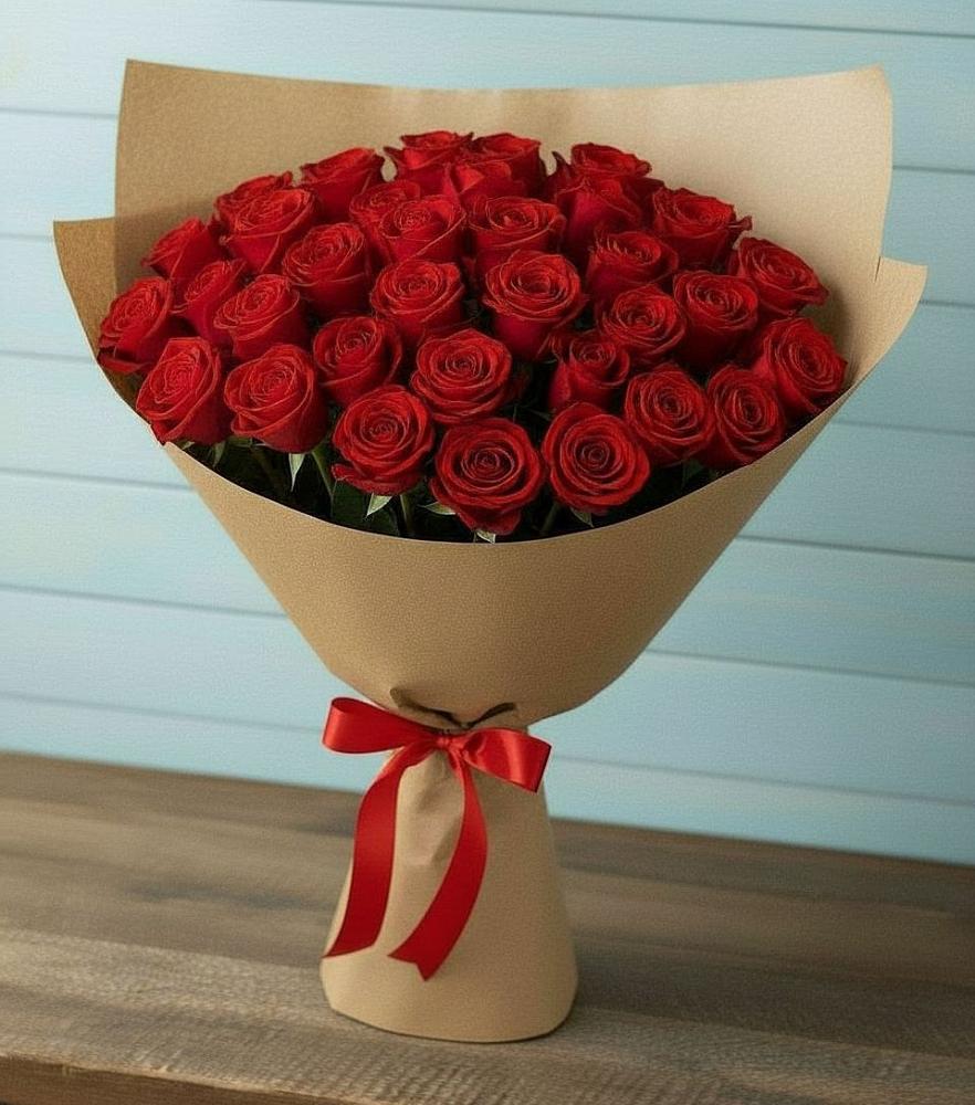 Букет Красные розы Милано в Евсеево
