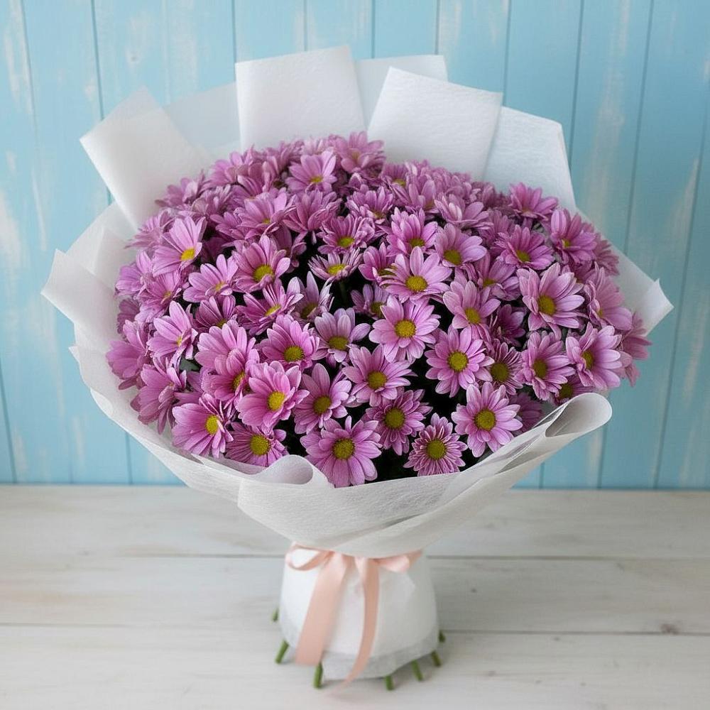 Букет цветов из: Хризантемы в Евсеево