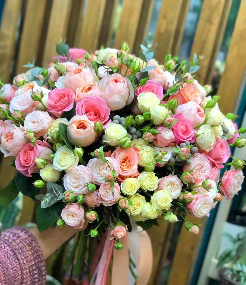 Букет цветов из: Розы в Евсеево