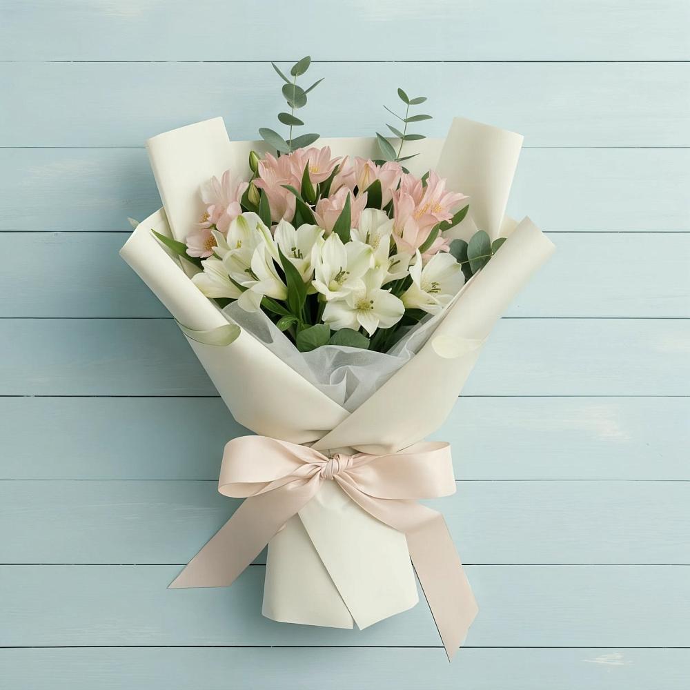 Букет цветов из: Альстромерии в Евсеево