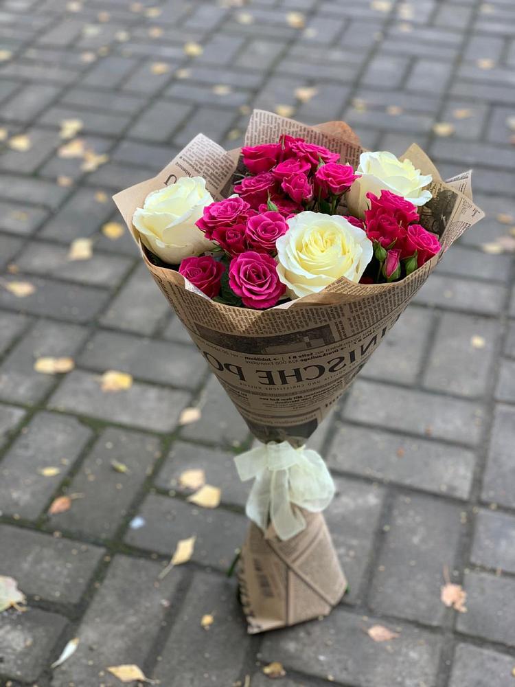 Букет цветов из: Розы в Евсеево