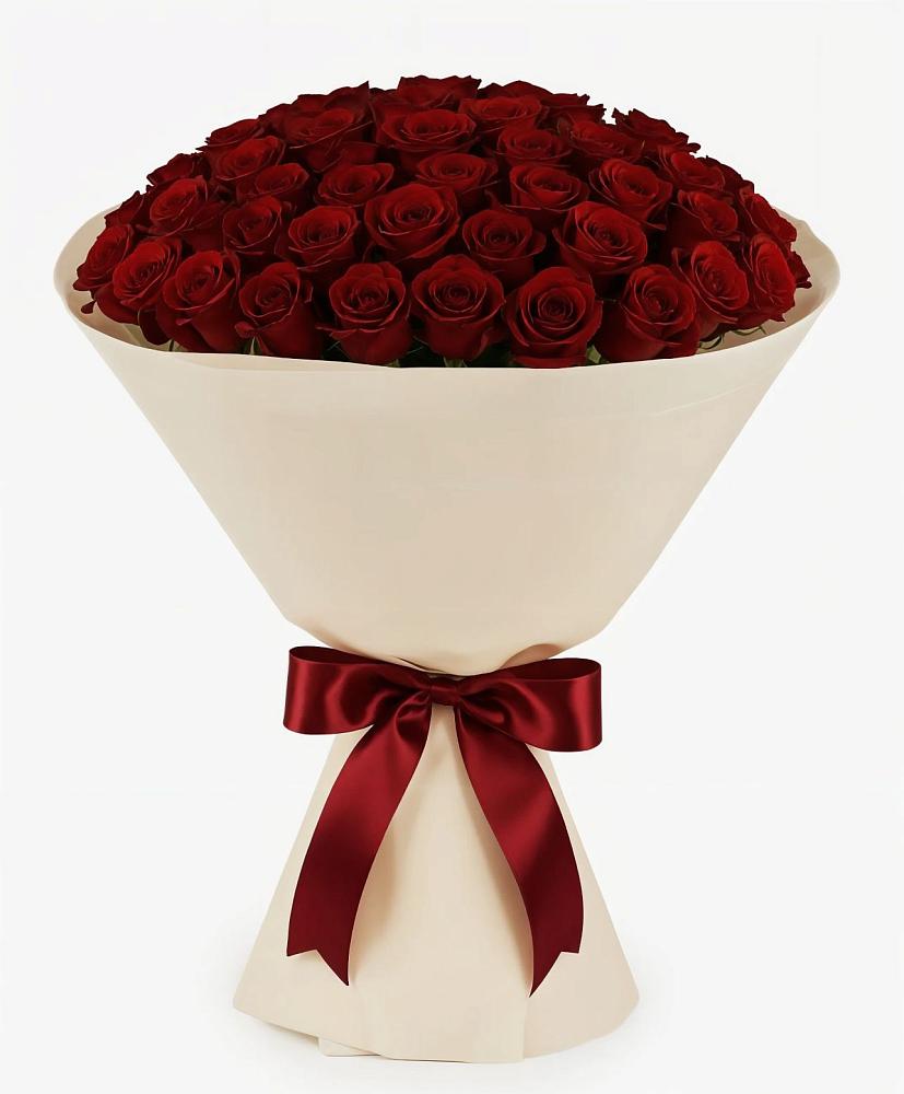 Букет 101 Бордовая роза Блэк Бакарра в Евсеево